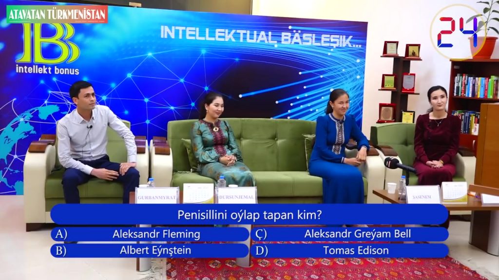 Sezon I Bölüm 1 (Intellektual Bonus -Pul gazandyrýan bilim bäsleşigi)