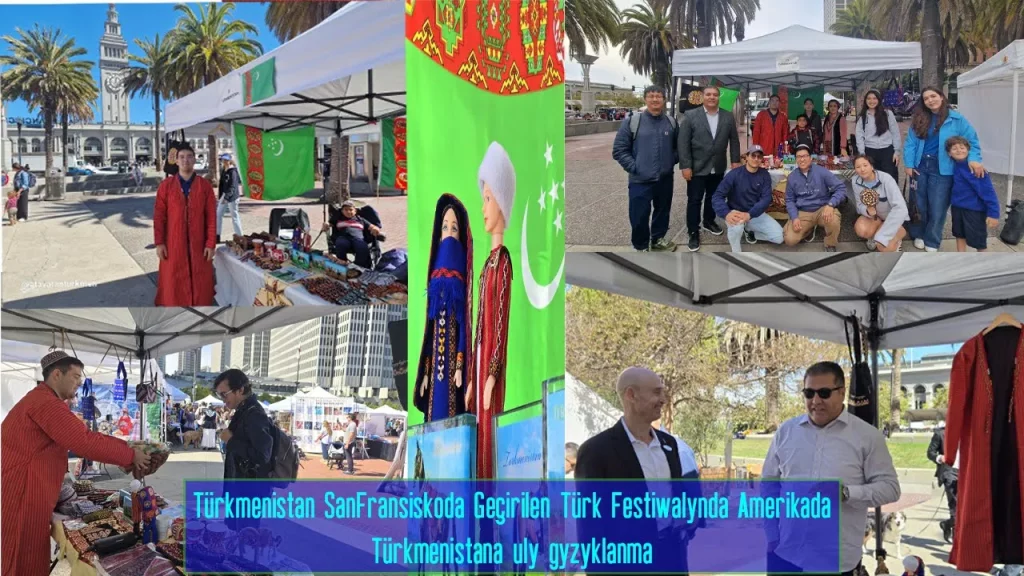 San Francisco #turkishfestival da Türkmenistan tanyşdyrylÿar! #turkmenistan #sanfranciscoturkish